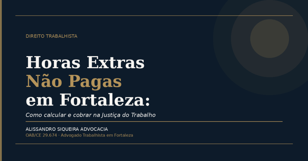 horas extras nao pagas